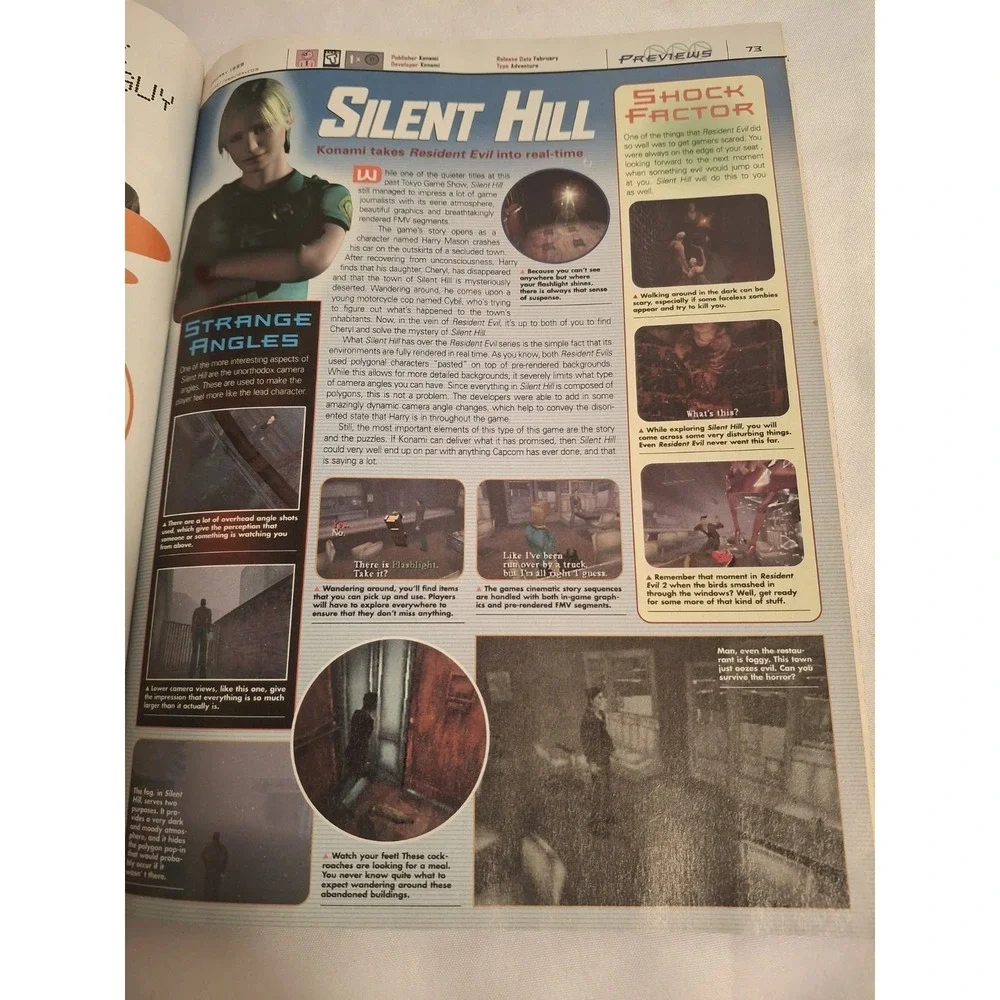 PlayStation Magazine Jan '99 Preview No 17 Vol 3 Resident Evil 2 Silent Hill 2
